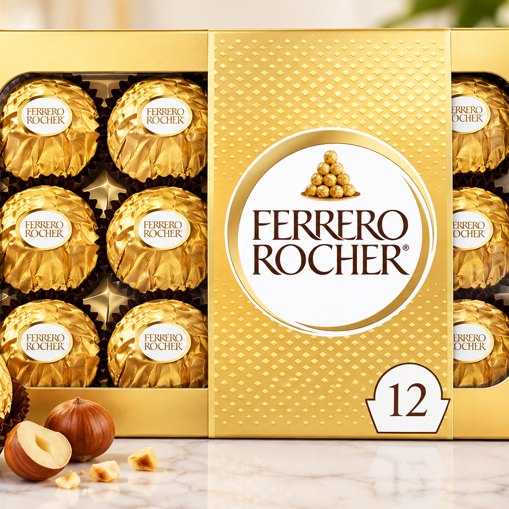 Ferrero Rocher Chocolates, 12-Piece Box