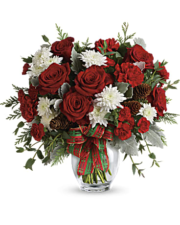 TELEFLORA'S HOLIDAY SHINE BOUQUET