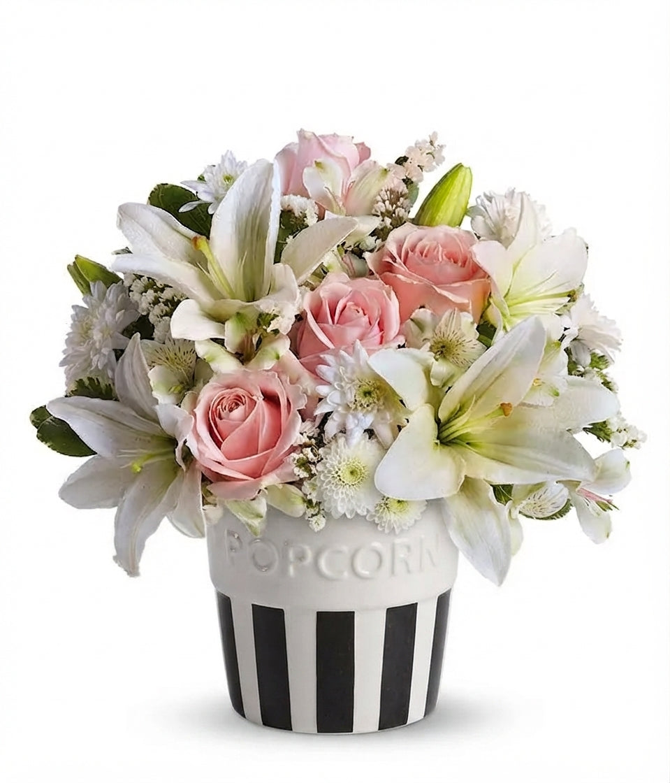 Popcorn & Petals Floral Arrangement