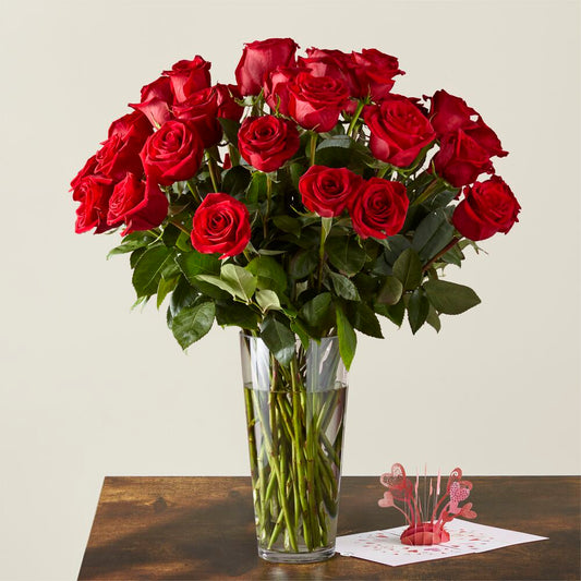FTD® Fifty Long Stem Red Roses™ with Vase