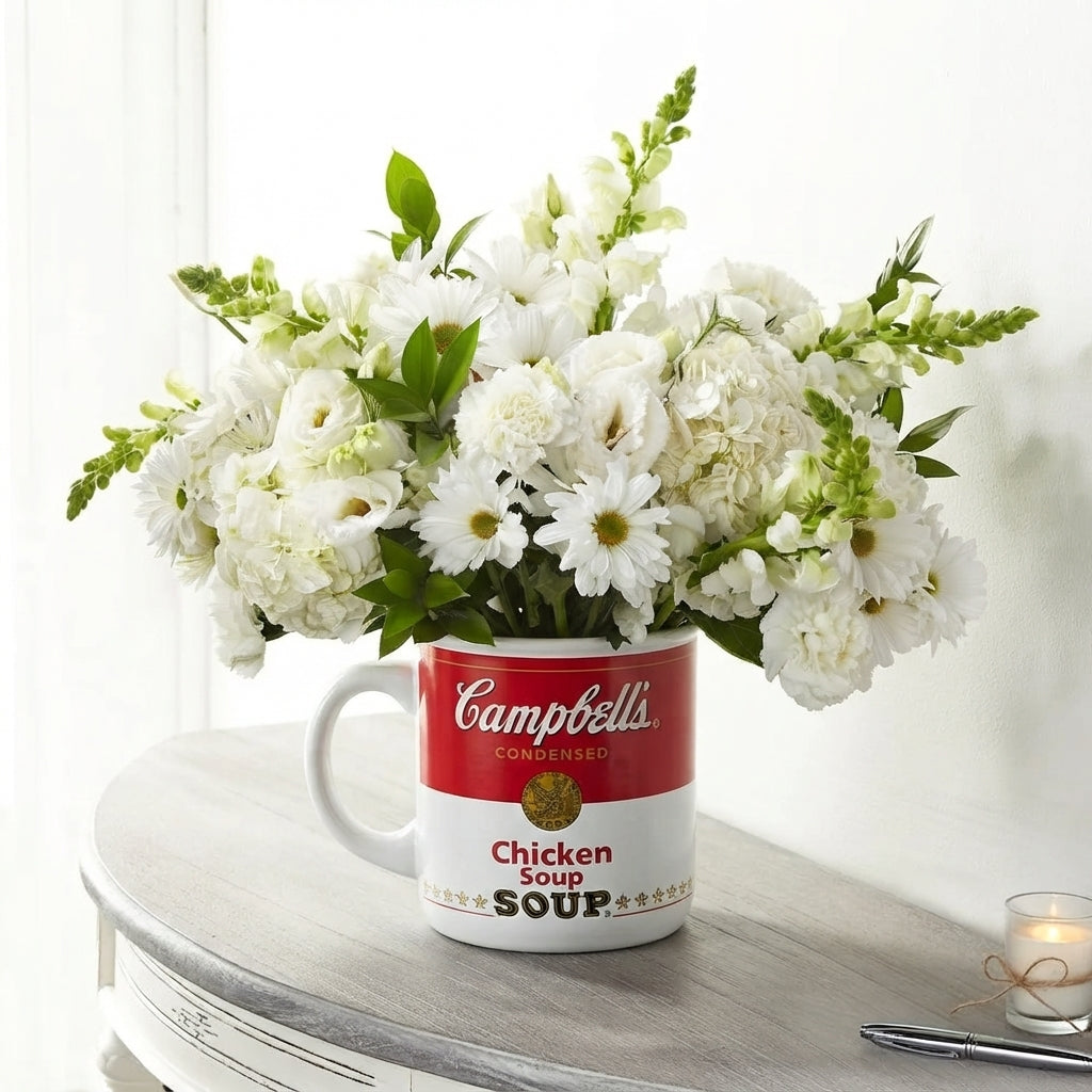 Comfort & Blooms Floral Mug Arrangement