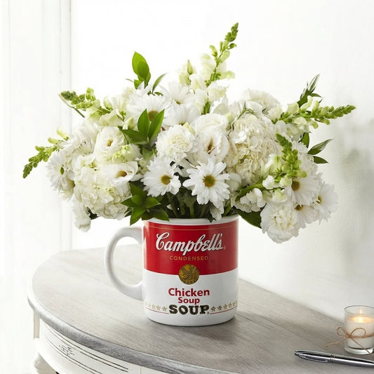 Comfort & Blooms Floral Mug Arrangement