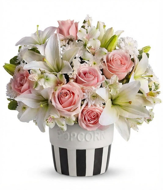 Popcorn & Petals Floral Arrangement