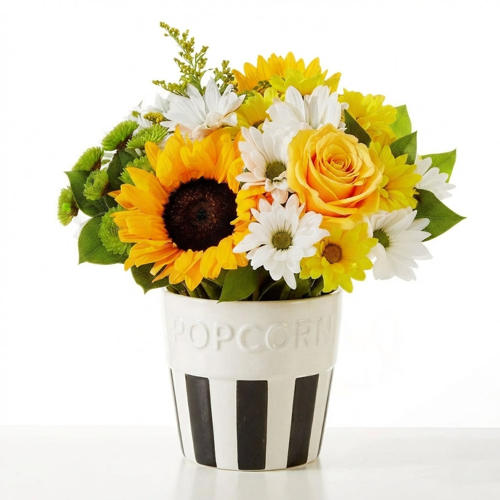 Sunshine Popcorn Floral Arrangement