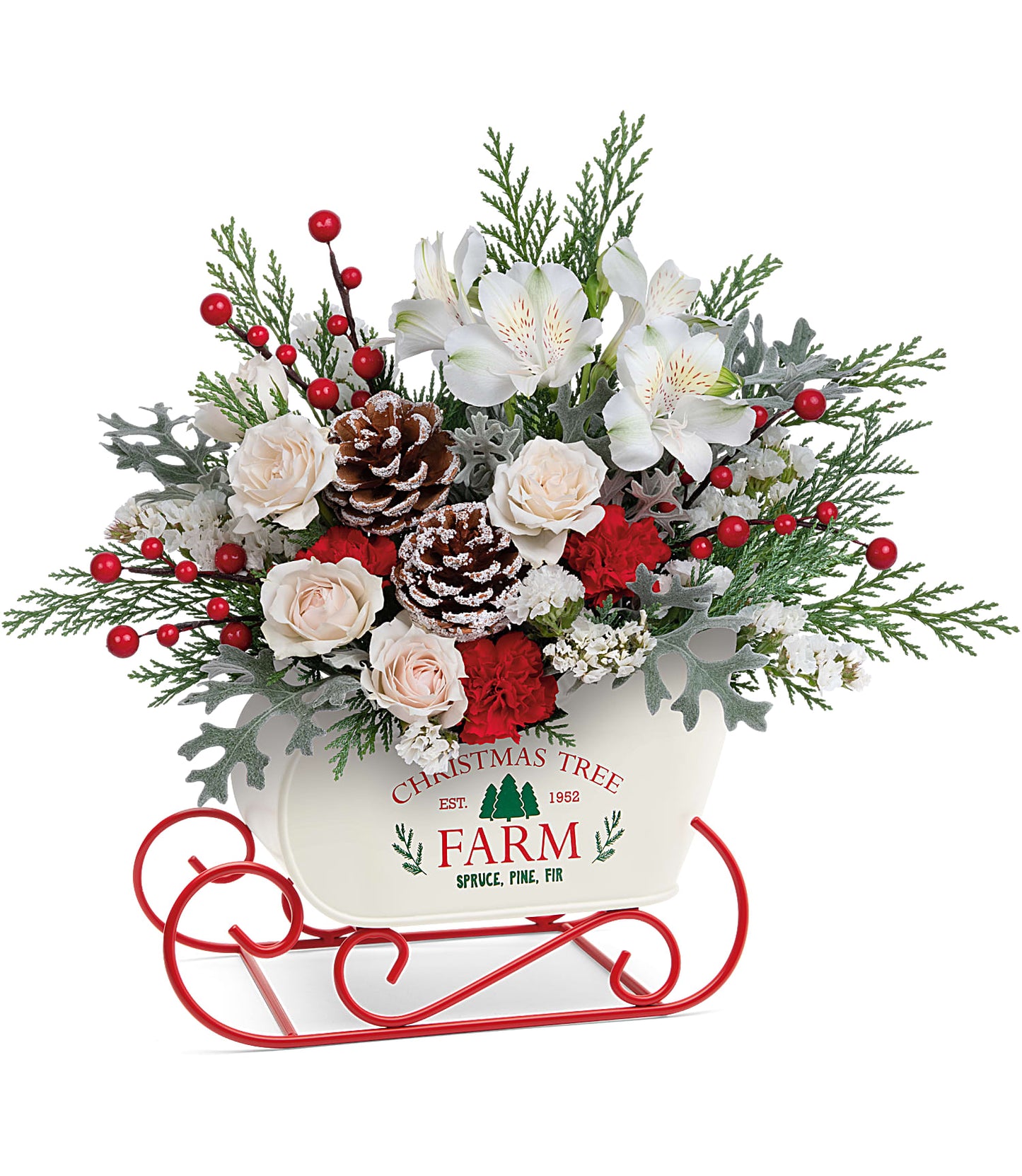 TELEFLORA'S WINTER SLEIGH BOUQUET