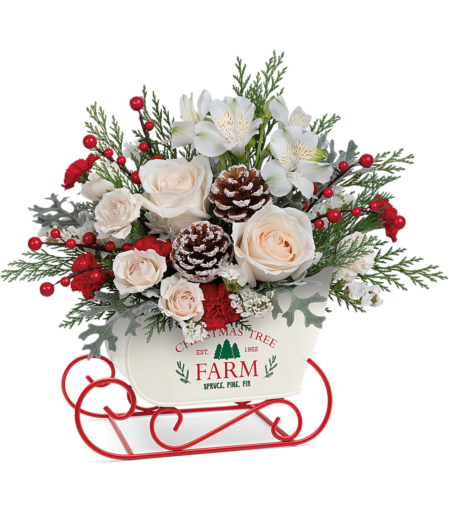 TELEFLORA'S WINTER SLEIGH BOUQUET