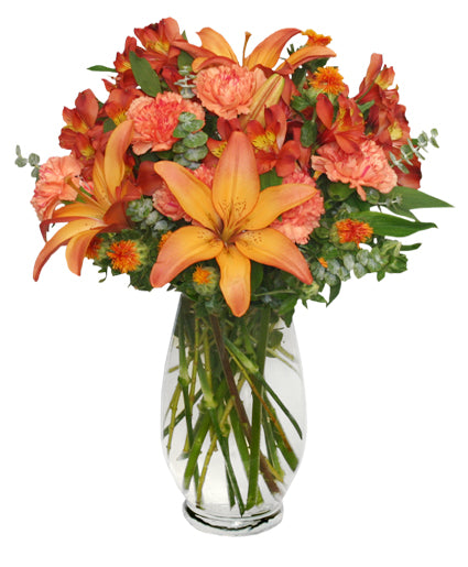 WARM CINNAMON SPICE FLORAL ARRANGEMENT